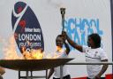 Star turn: Women's Rugby World Cup winner Maggie Alphonsi lights the flame at last year's London Youth Games