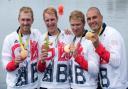 Oar-some foursome: The Team GB coxless four crew with their Rio gold medals  Pictures: Peter Spurrier/Intersport Images