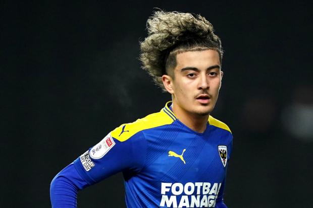 AFC Wimbledon's Ayoub Assal, who will return to boost Wimbledon when they host fellow Sky Bet League One strugglers Doncaster