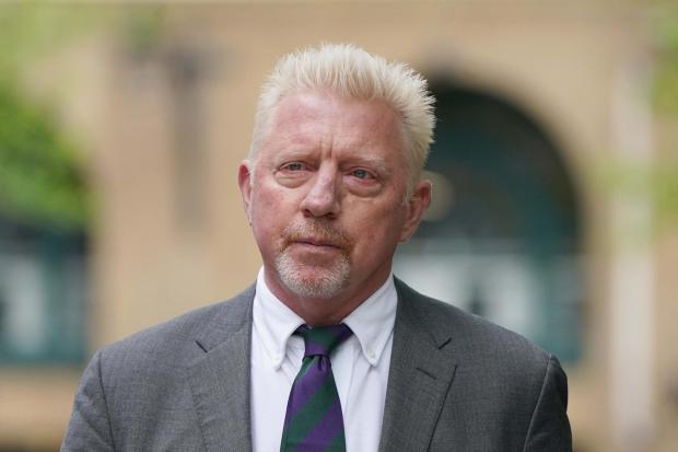 Boris Becker jailed for two-and-a-half years over 'hiding assets'. (PA)