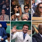 There were plenty of big names in the stands at SW19. ( All images by PA)