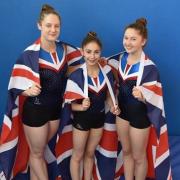 Ready for Rio: The Richmond Gymnastics Association trio of Jen Bailey, Katie Fearon and Roxy Parker are representing British gymnastics in Brazil